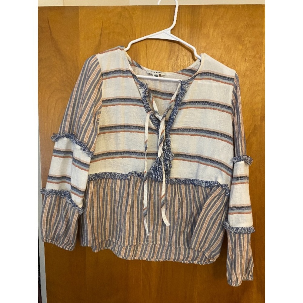 American Eagle striped tunic shirt
